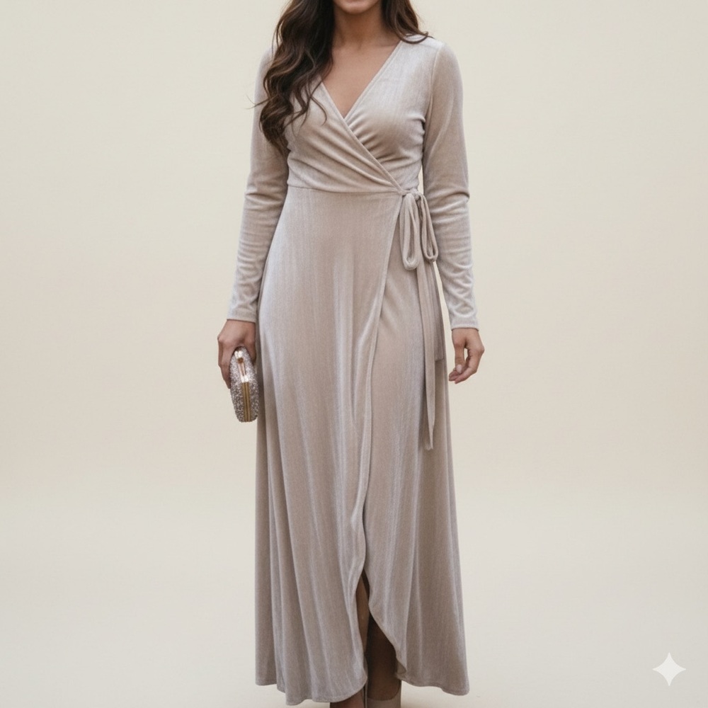 Baltic Born Serena Velvet Wrap Maxi Dress